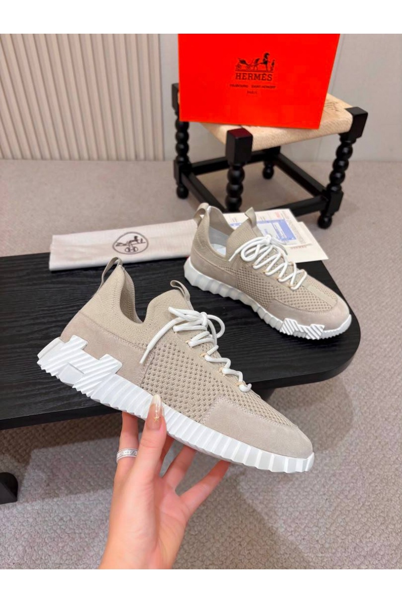 Hermes Текстильные кроссовки lift slip-on
