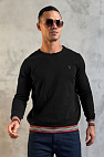 Мужской джемпер TB logo embroidered - Black
