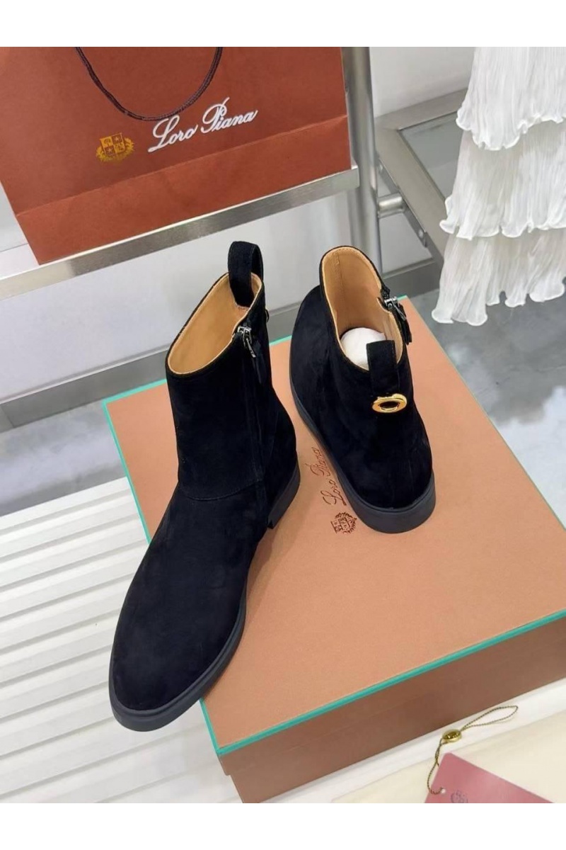 Loro Piana Женские замшевые сапоги premium