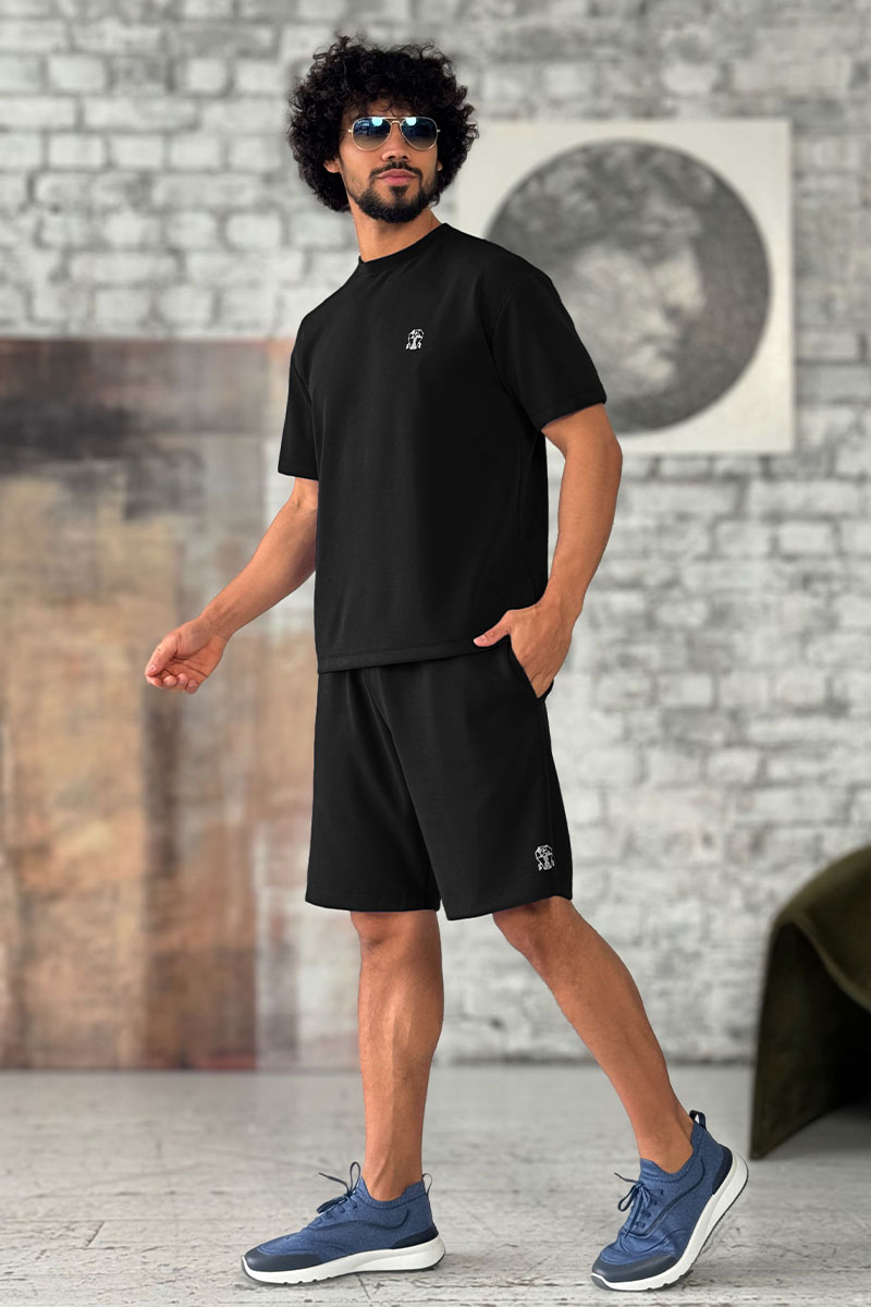 Designer Мужская чёрная футболка 