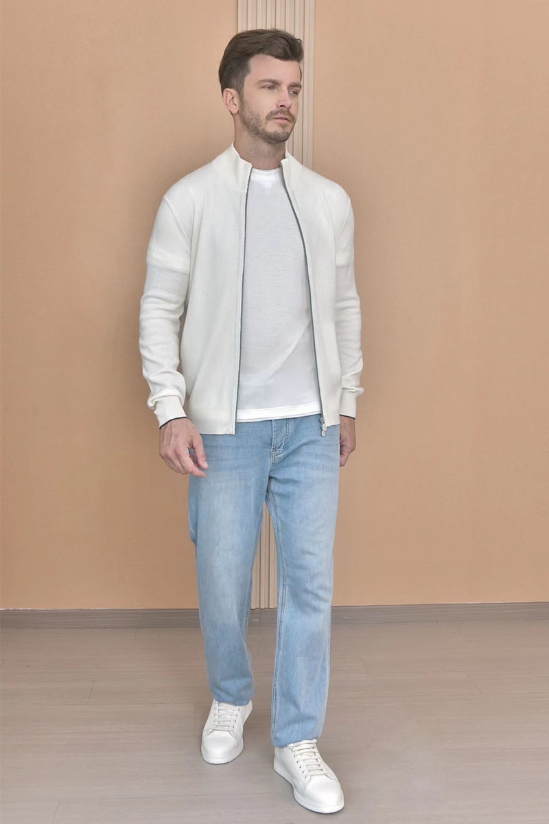 Designer Кашемировый свитер Premium - White