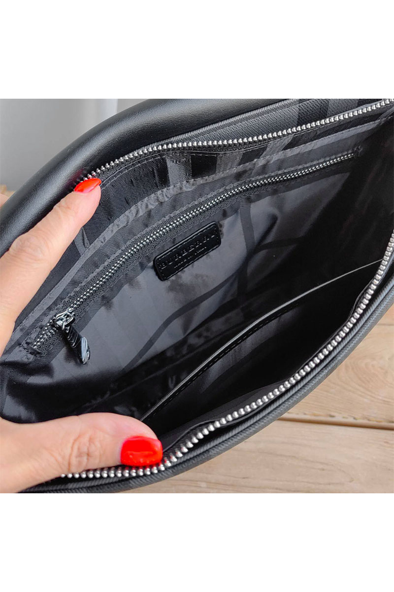 Burberry Кожаная сумка Bruno London Check 32x23 см