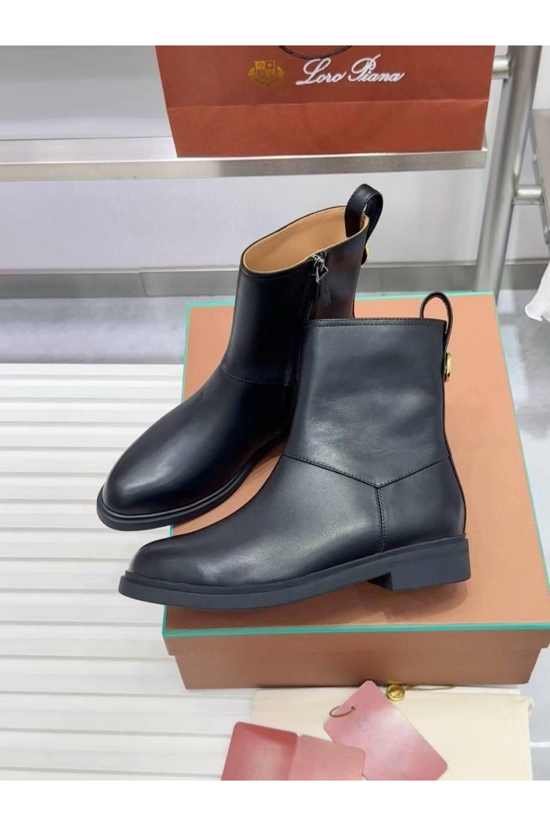Loro Piana Женские кожаные сапоги premium