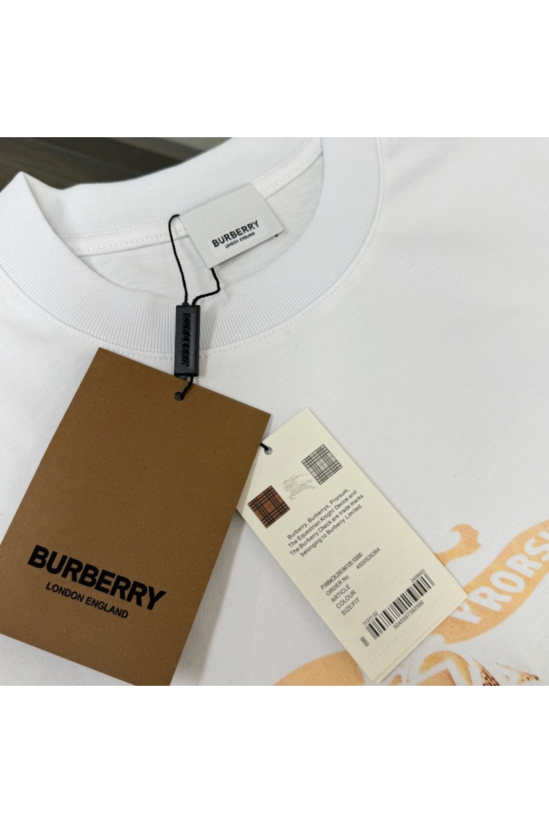 Burberry Мужская белая футболка premium