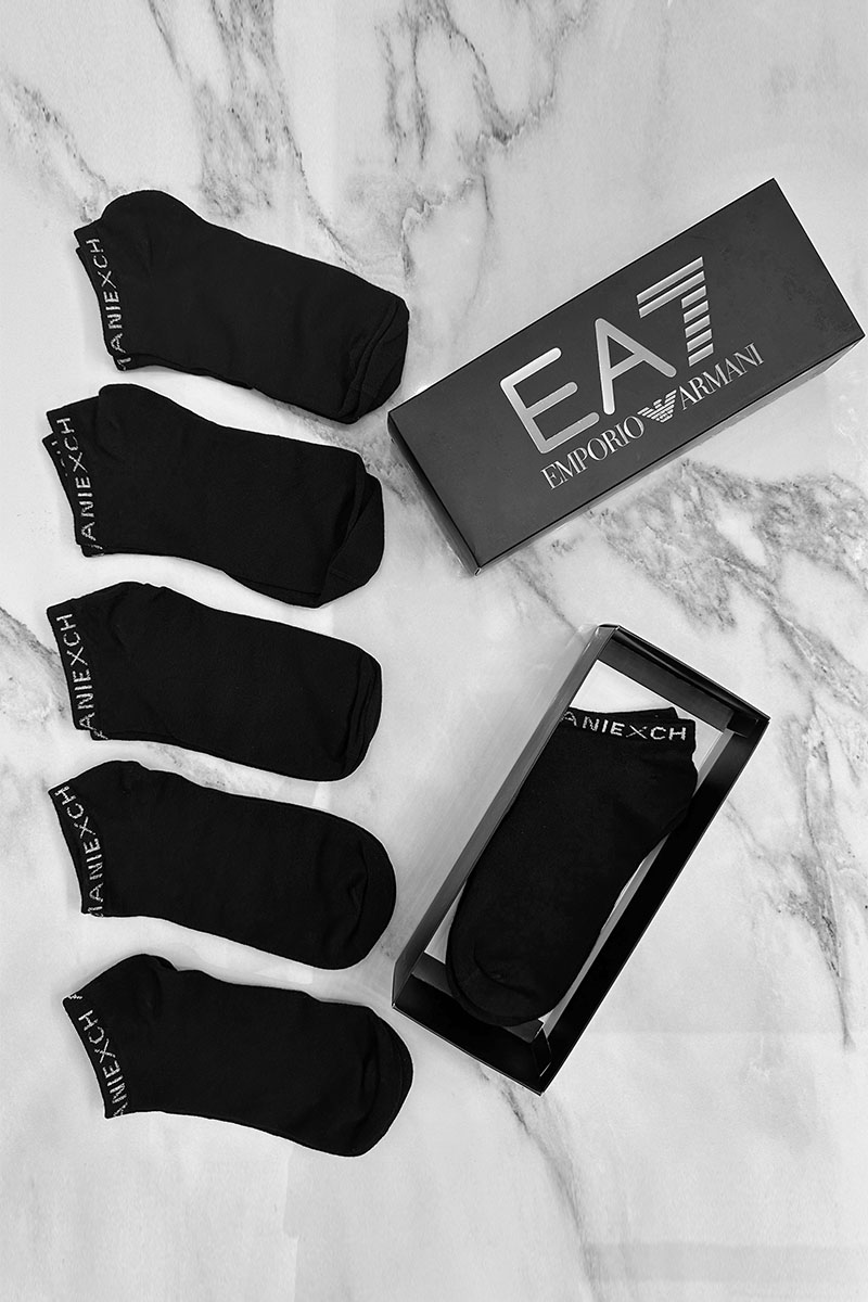 Emporio Armani EA7 Набор чёрных носков 