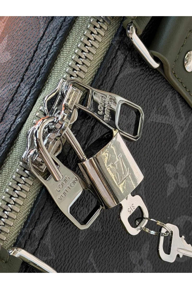 Lоuis Vuittоn Кожаная дорожная сумка Keepall Bandouliere premium 45x27x20 см
