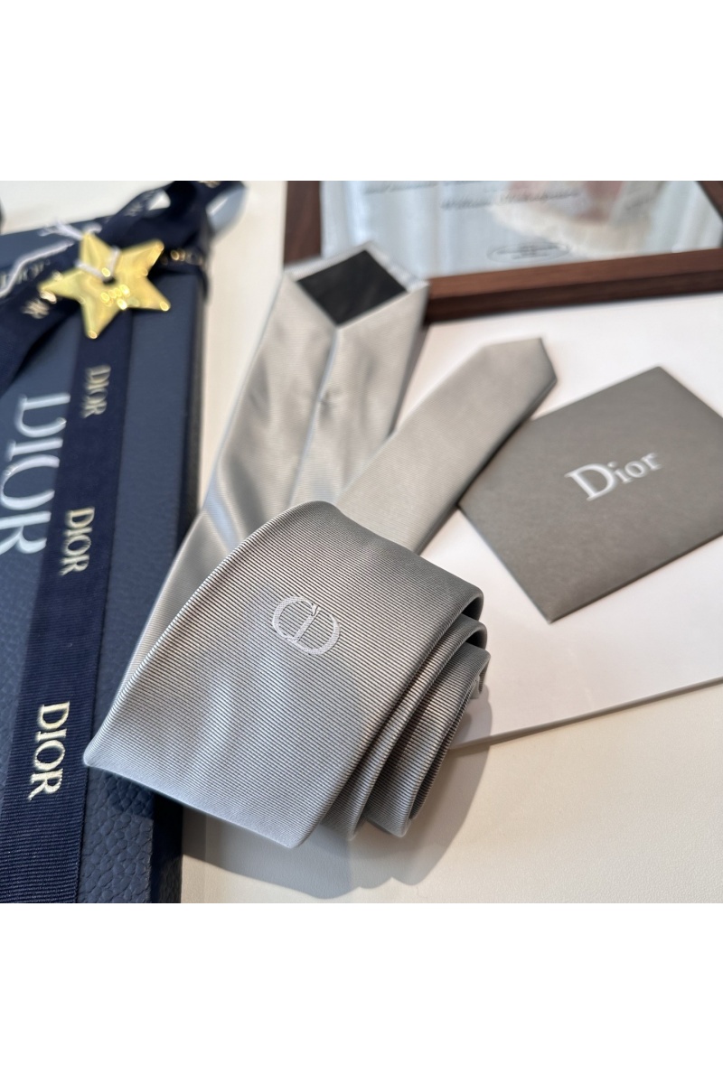 Dior Галстук logo-embroidered premium - Grey