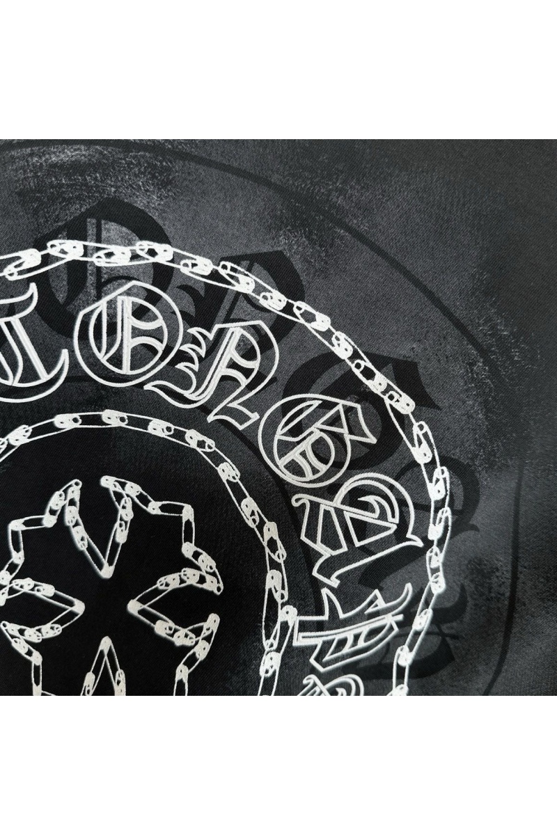 Chrome Hearts Чёрная оверсайз футболка Premium