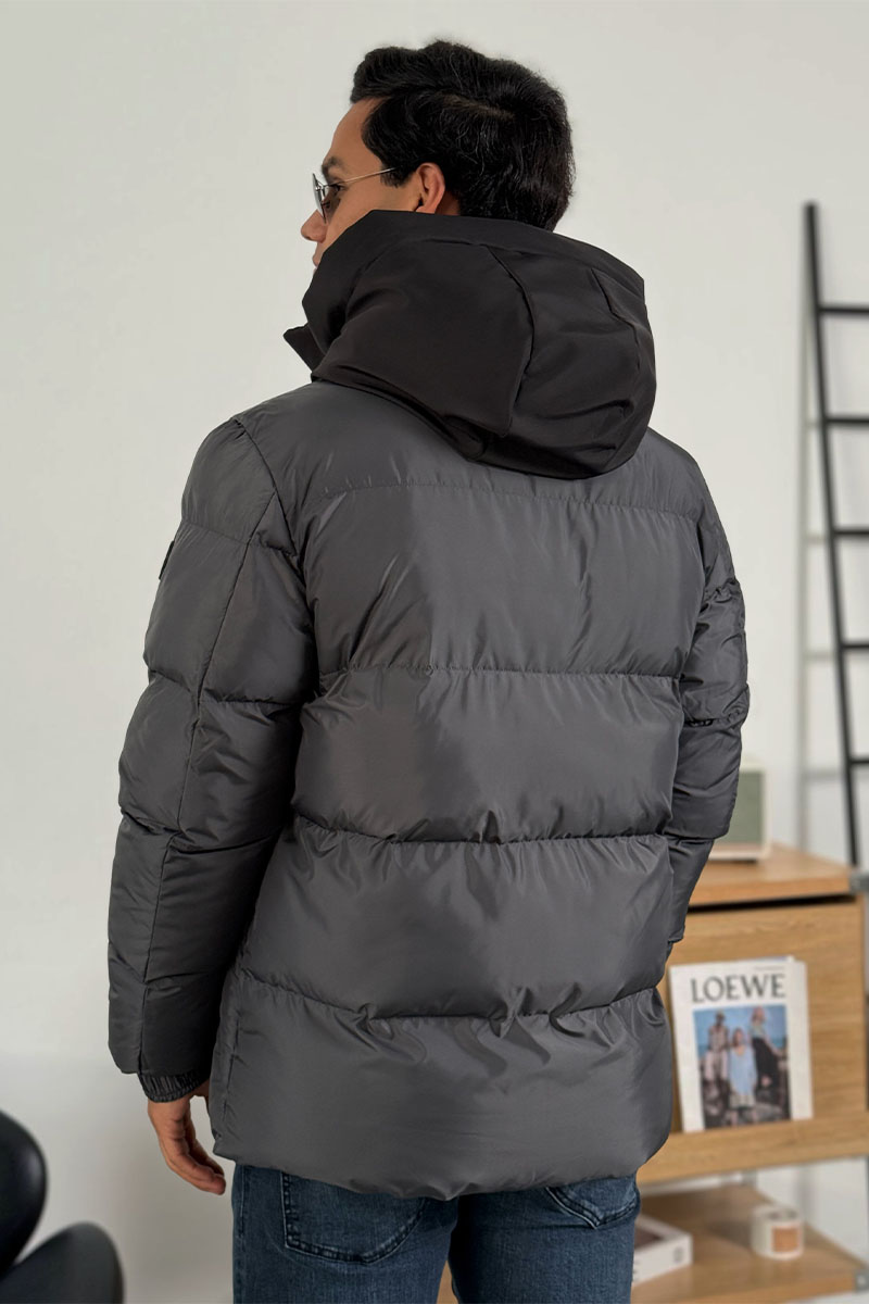 Moncler Утеплённая куртка Madeira серого цвета