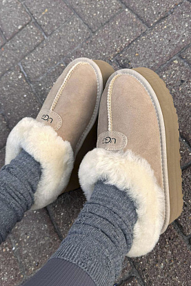 Женские ботинки с мехом Mate Revival - Beige