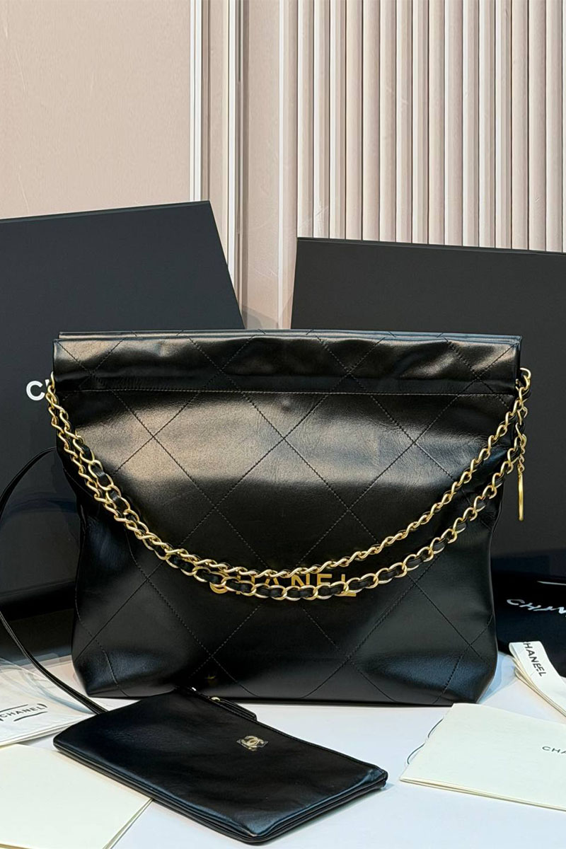 Chаnеl Кожаная сумка 22 premium 35x37x7 см