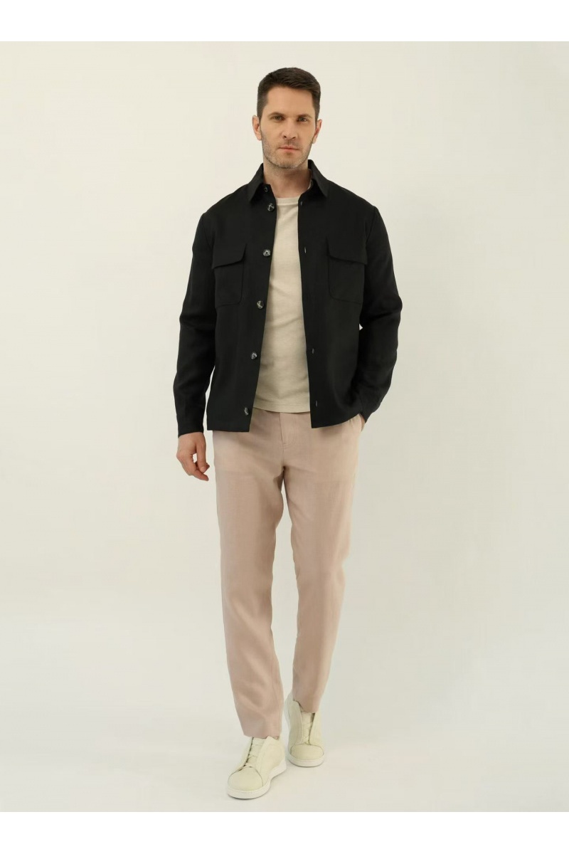 Loro Piana Мужские тёмно-бежевые брюки premium