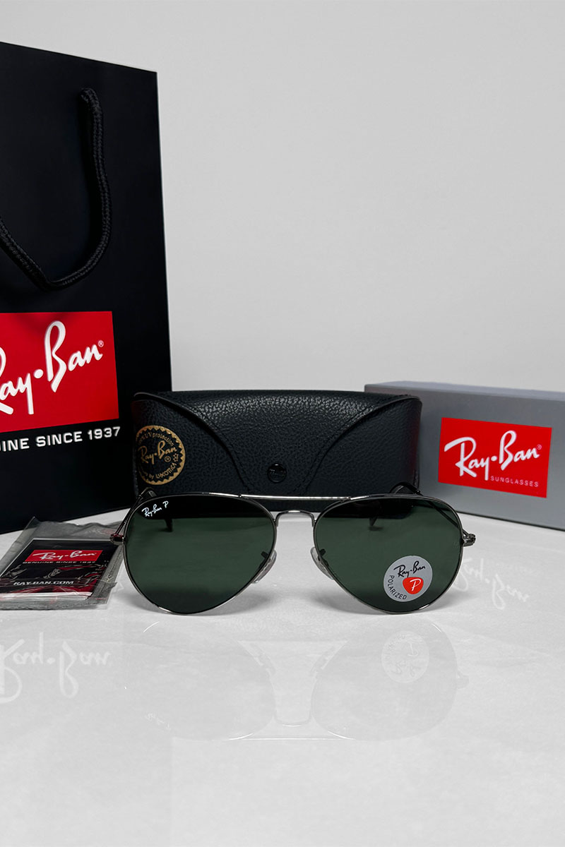 Ray Ban Солнцезащитные очки Aviator Large Metal - Green