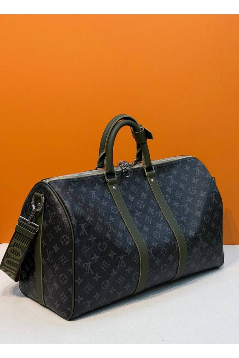 Lоuis Vuittоn Кожаная дорожная сумка Keepall Bandouliere premium 45x27x20 см