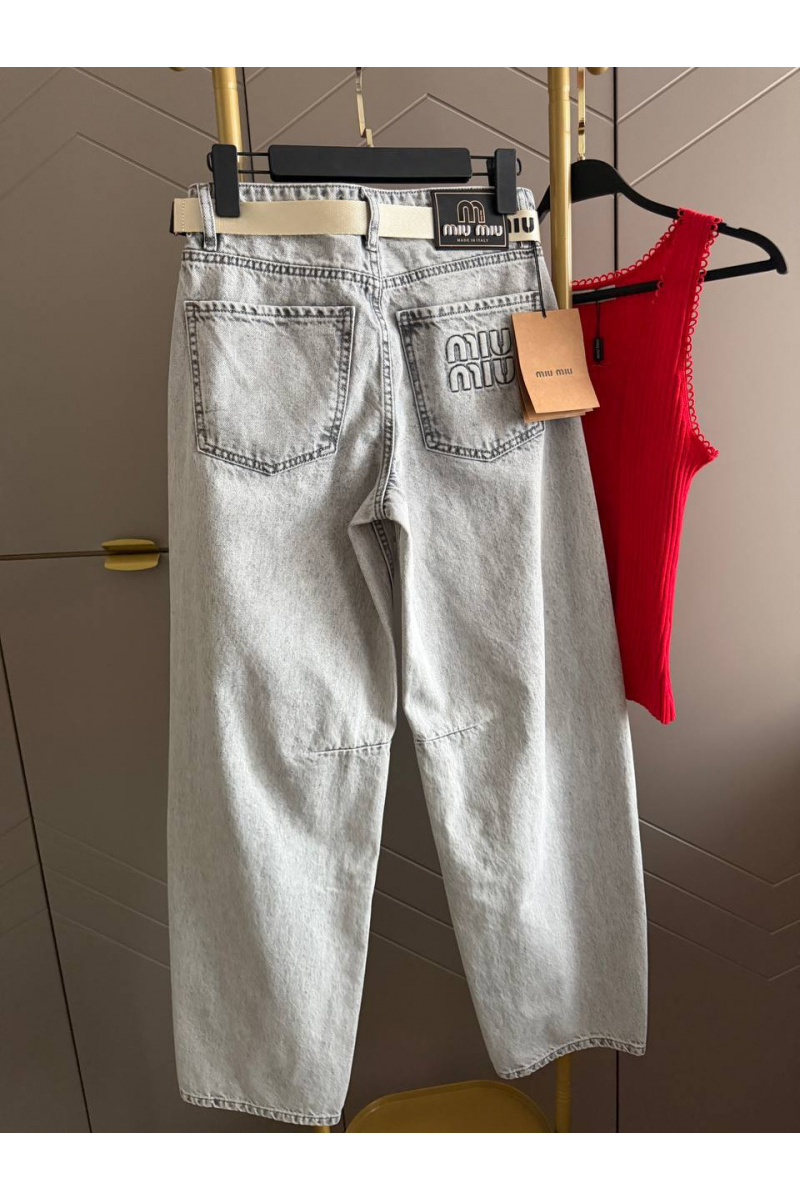 MIU MIU Женские прямые джинсы premium