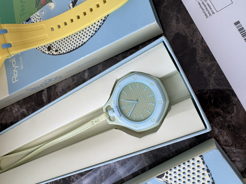 Designer Clothing Часы Audemars Piguet × Swatch Royal Pop Blaue Acht premium 