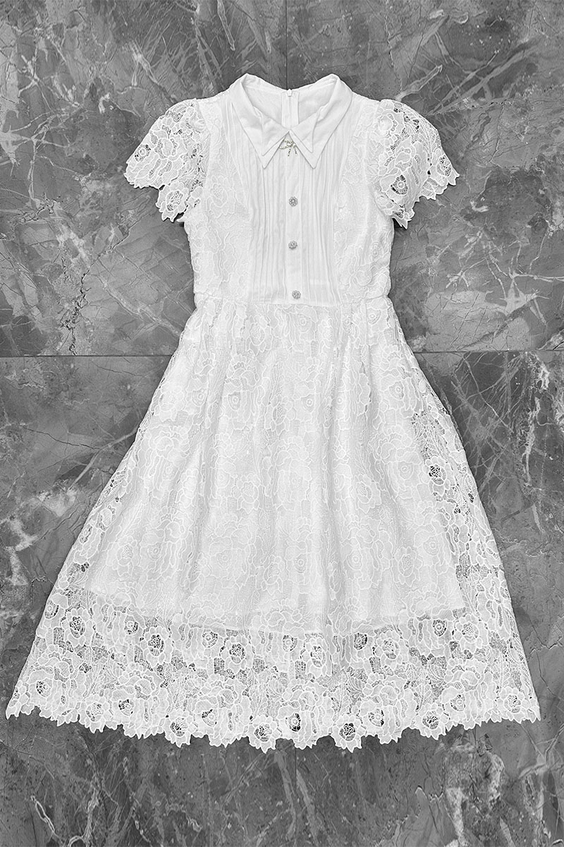 Designer Clothing Женское платье белого цвета 