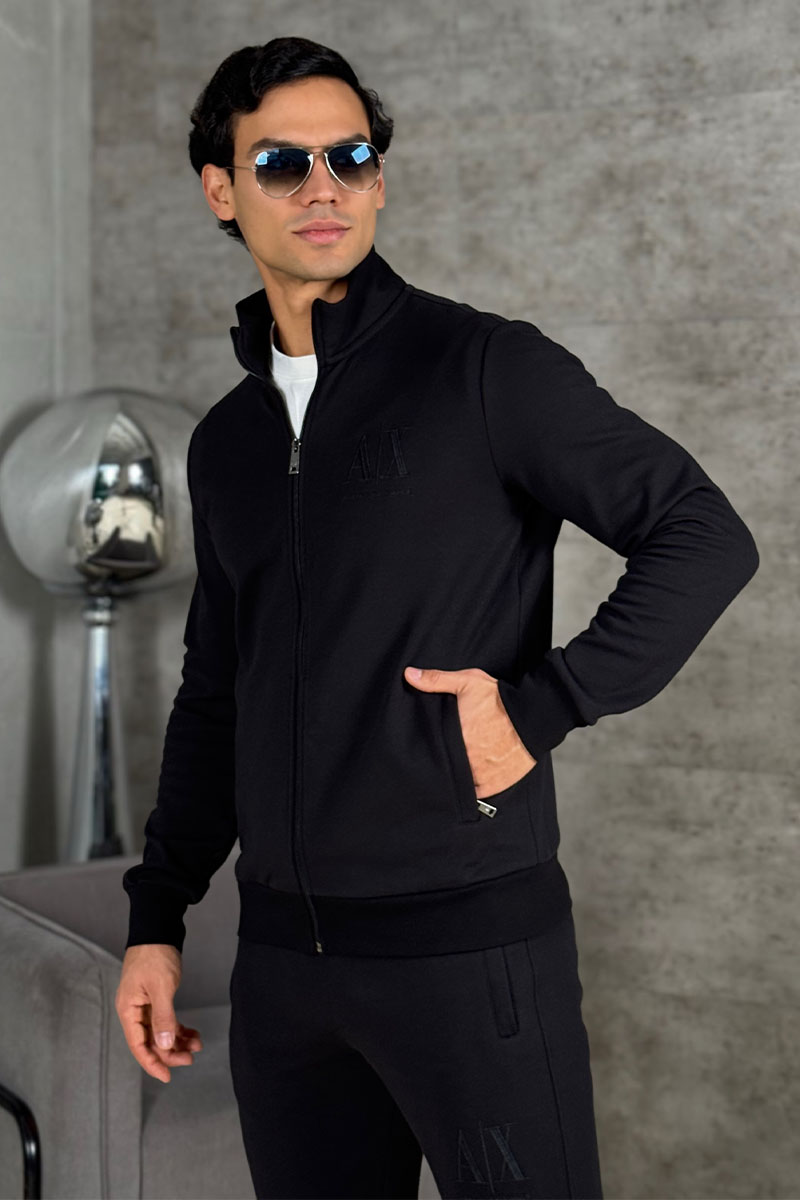 Emporio Armani EA7 Кофта на молнии logo-embroidered