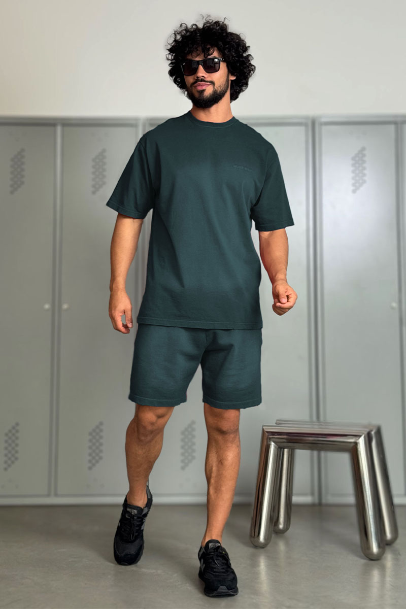 Designer Clothing Мужская зелёная футболка Golden Goose