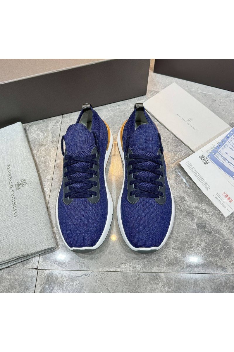 Designer Мужские кроссовки knitted - Blue