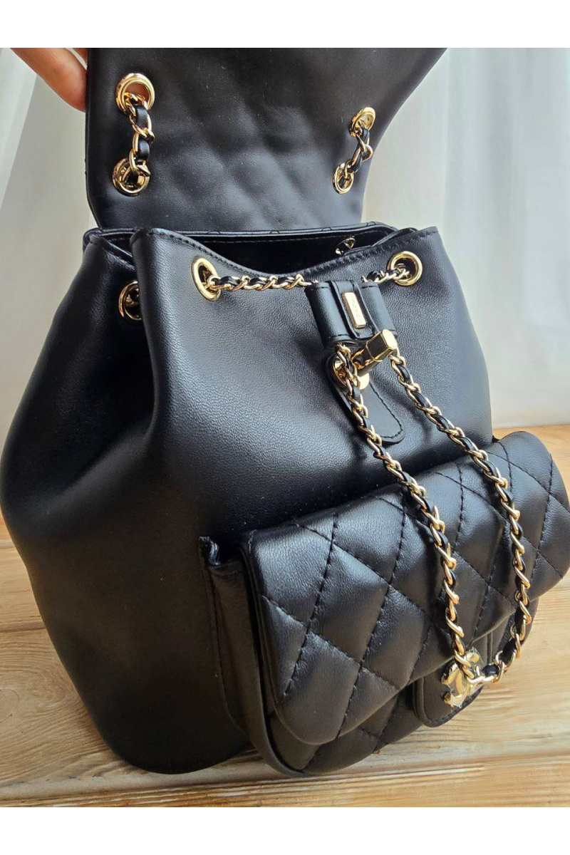 Chаnеl Кожаный рюкзак 23x23 см