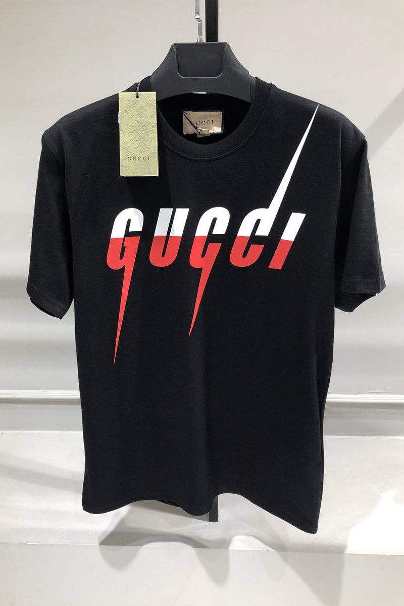 Gucci Чёрная оверсайз футболка Blade print