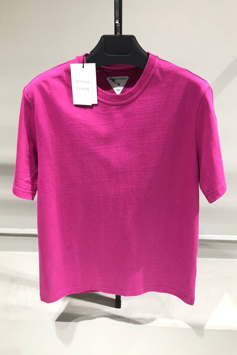 Bottega Veneta Фиолетовая оверсайз футболка basic