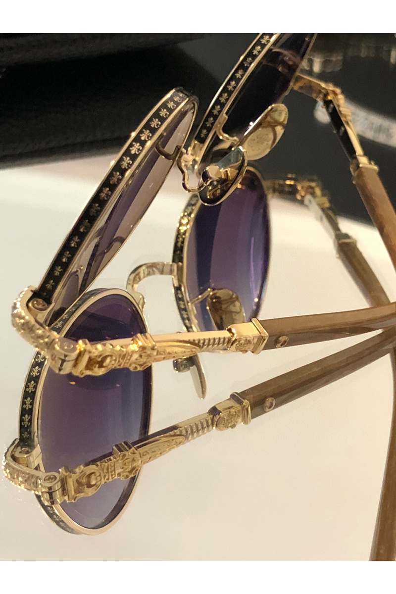 Chrome Hearts Солнцезащитные очки Metal Oval