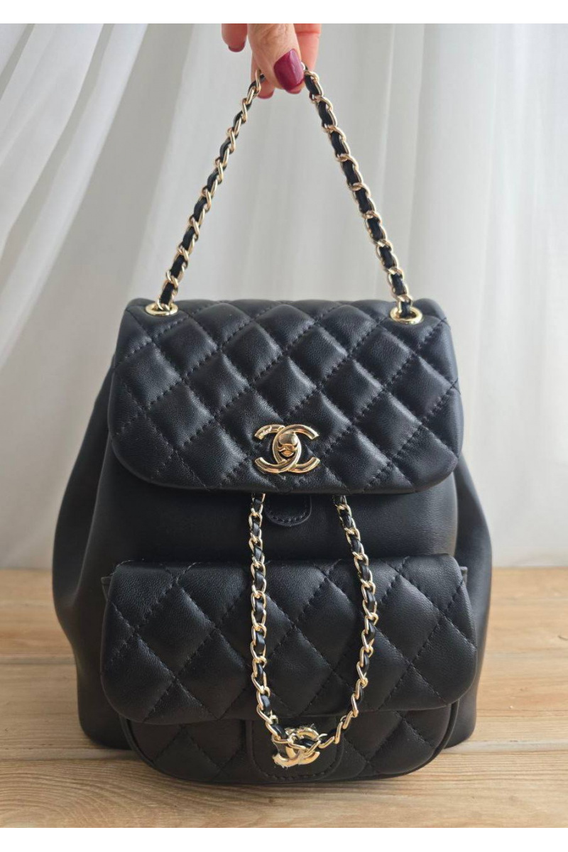 Chаnеl Кожаный рюкзак 23x23 см