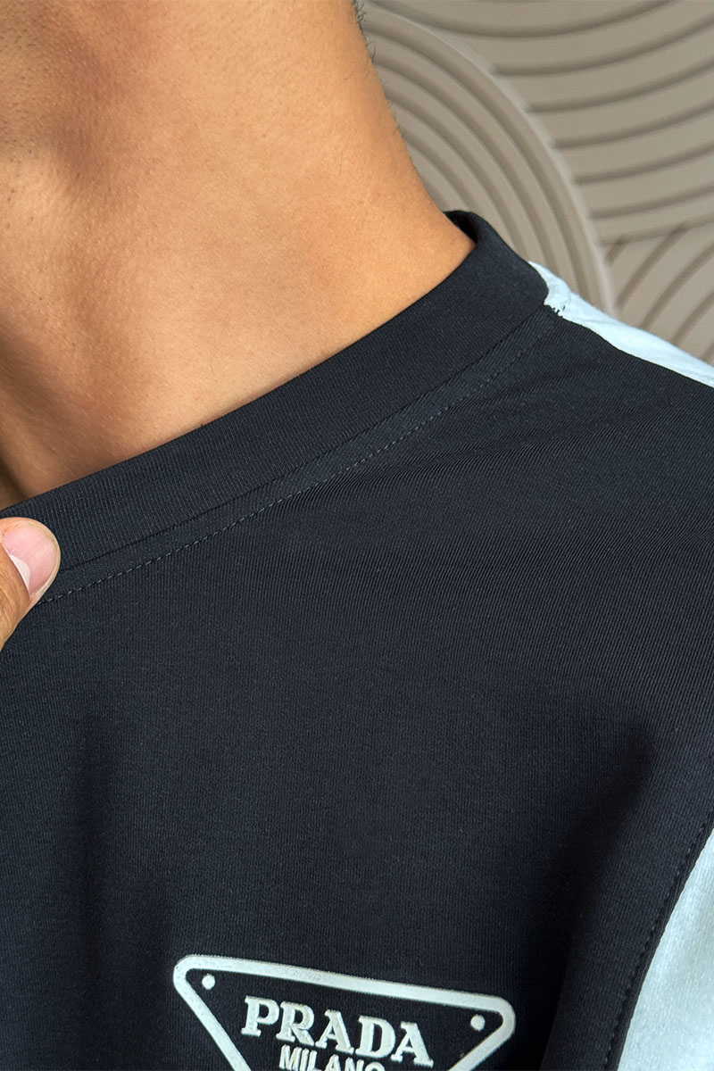 Prada Мужская футболка Milano - Black / White