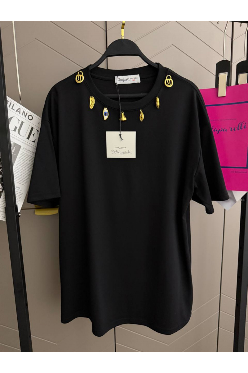 Schiaparelli Женская базовая футболка premium - Black