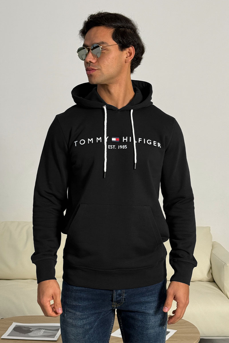 Tommy Hilfiger Мужское чёрное худи