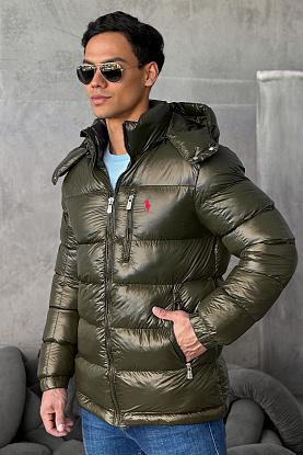 Куртка зелёного цвета pony-embroidered