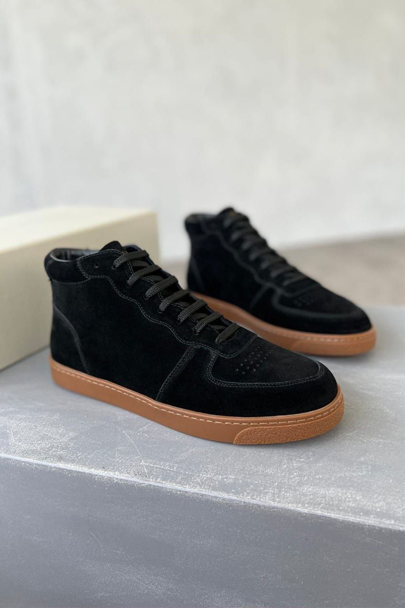 Designer Чёрные замшевые кроссовки 