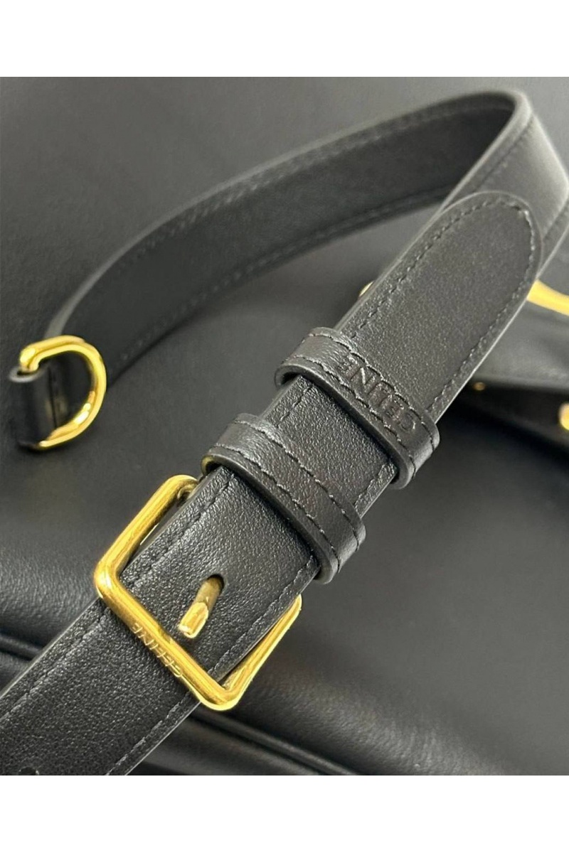 Celine Женская сумка Appoline Medium Premium 37.5x22x16 см - Black