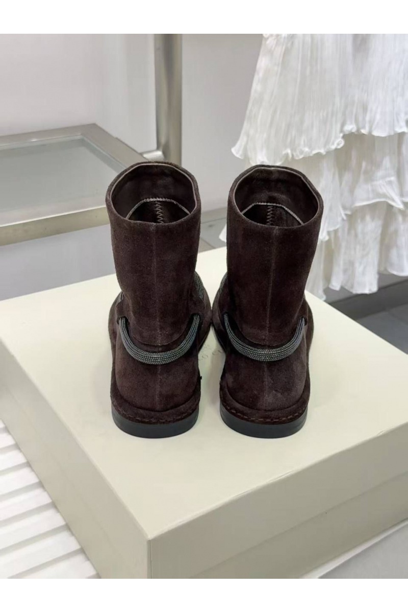Designer Женские замшевые сапоги premium - Brown