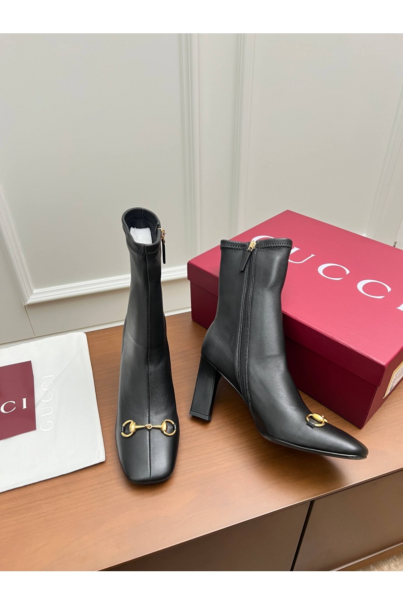 Gucci Женские кожаные сапоги Signora premium