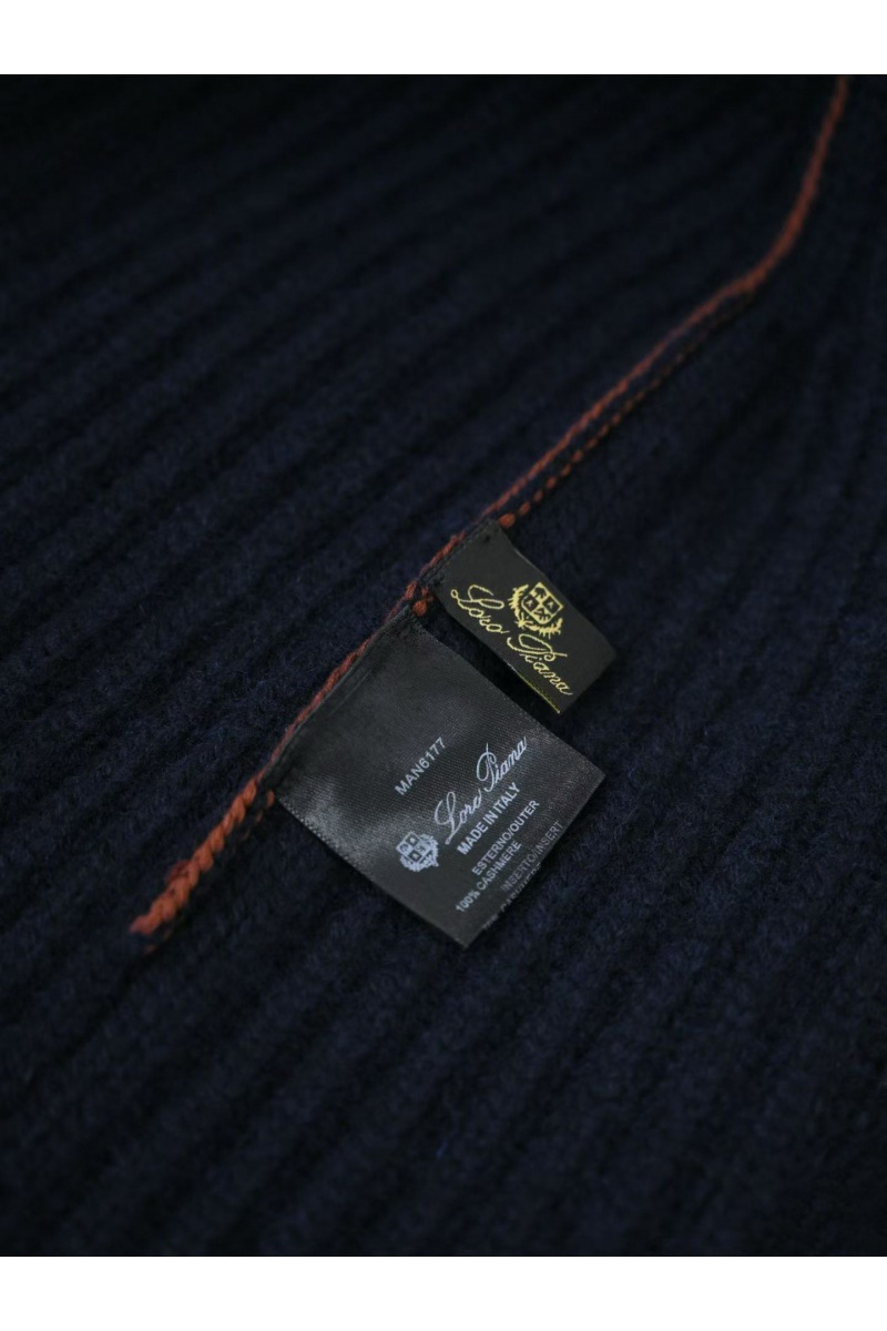 Loro Piana Кашемировая шапка premium -  Dark Blue