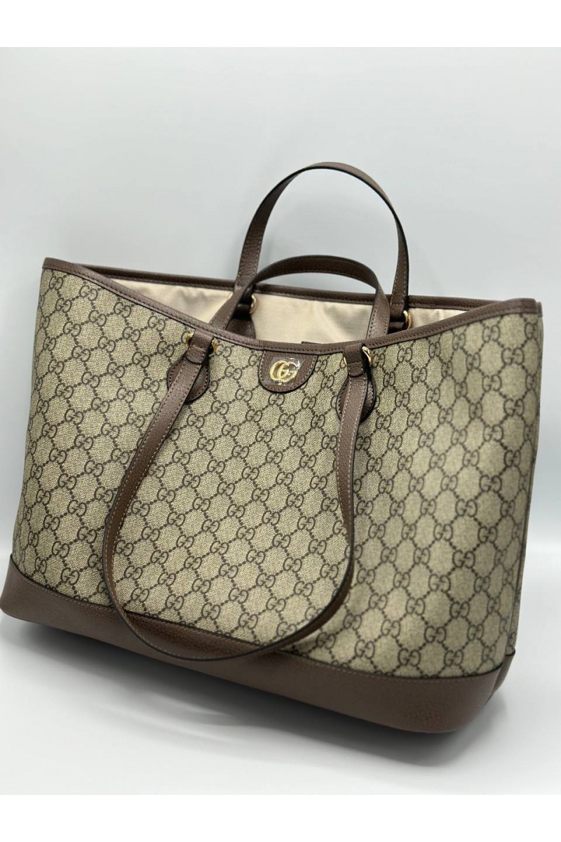 Gucci Женская кожаная сумка Ophidia GG 45x27x38 см