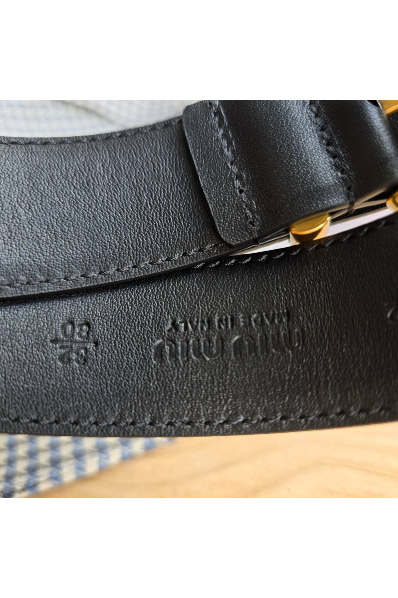 MIU MIU Кожаный ремень - длина 80 / 85 см (2 расцветки)