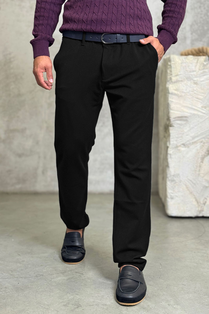 Tommy Hilfiger Мужские брюки narrow leg - Black