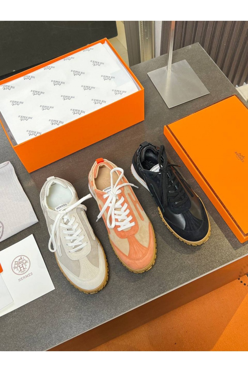 Hermes Женские комбинированные кроссовки Premium