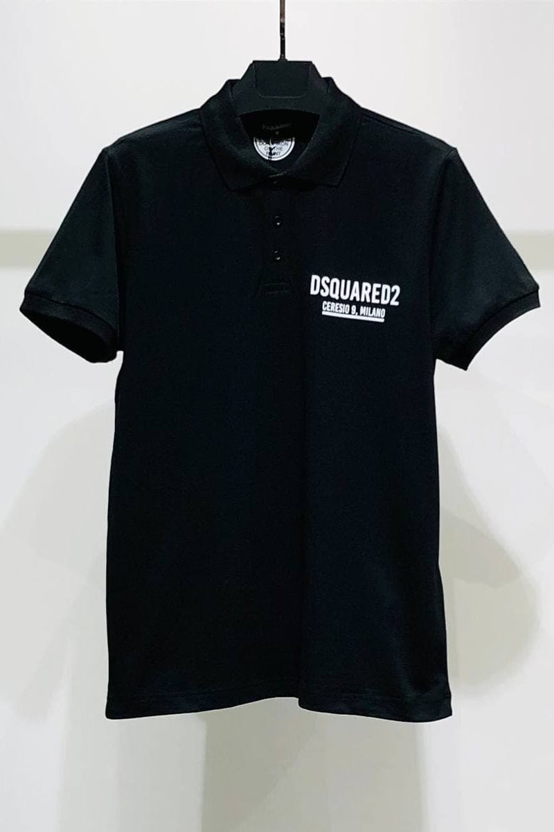 Dsquared2 Мужское поло Ceresio 9 Milano - Black