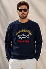Свитшот тёмно-синего цвета logo-print 