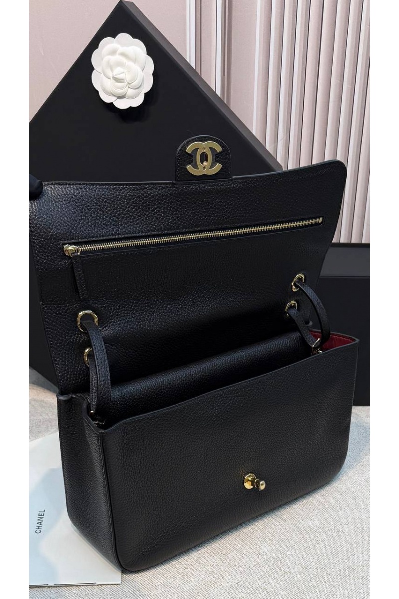 Chаnеl Кожаная сумка premium 32x19.5x10 см