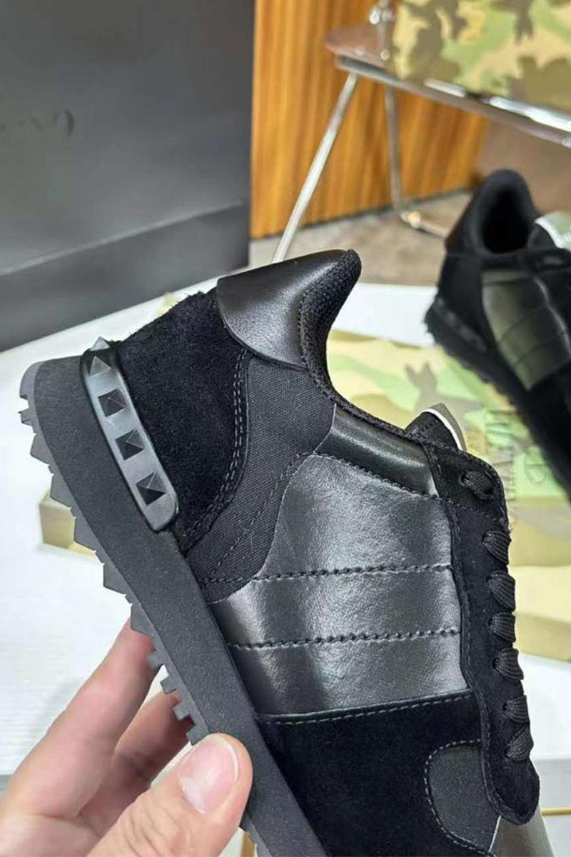 Valentino Комбинированные кроссовки Rockrunner - Black