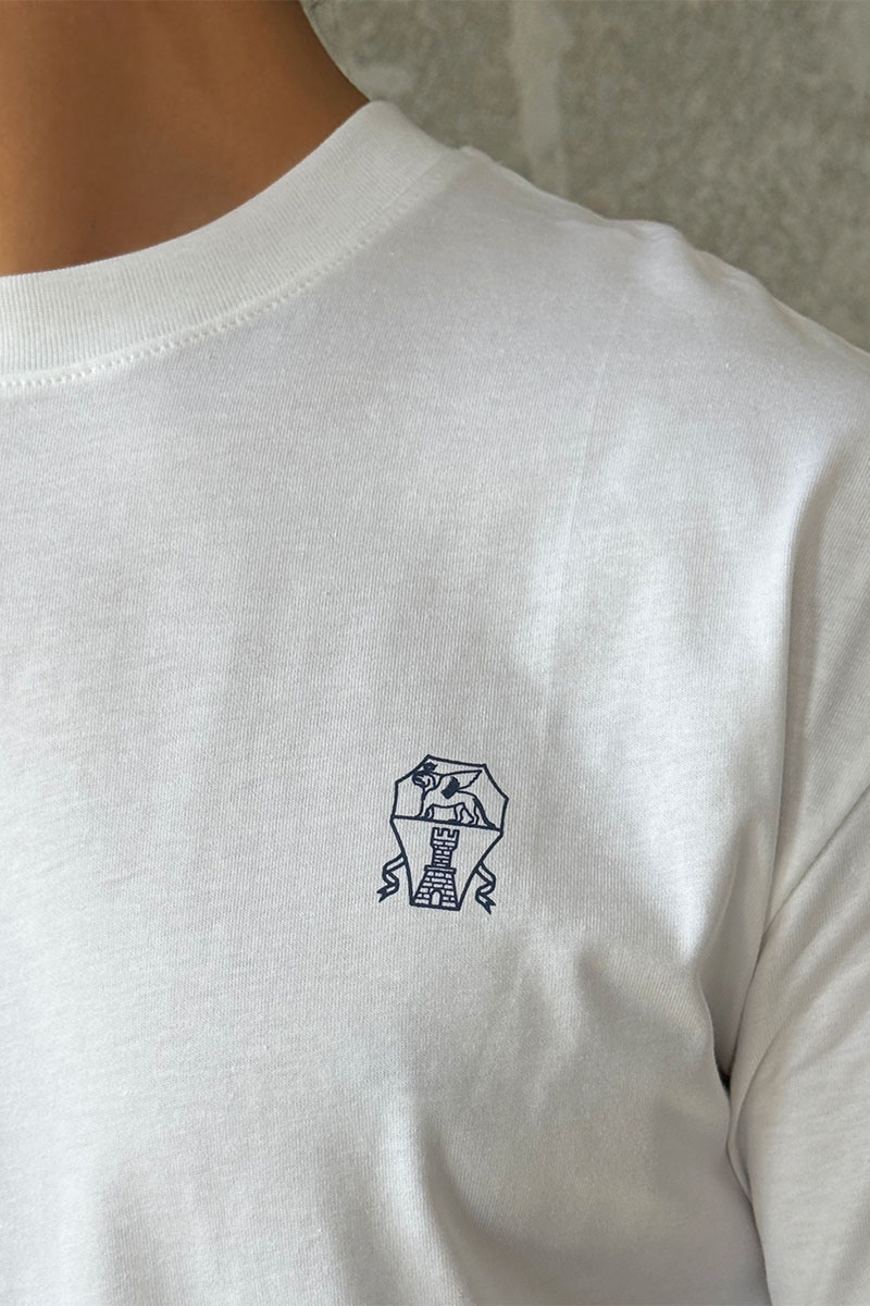 Designer Мужская белая футболка 