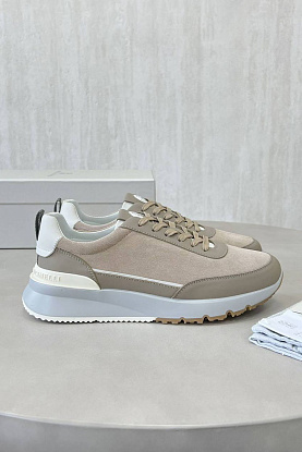 Замшевые кроссовки Premium - Beige