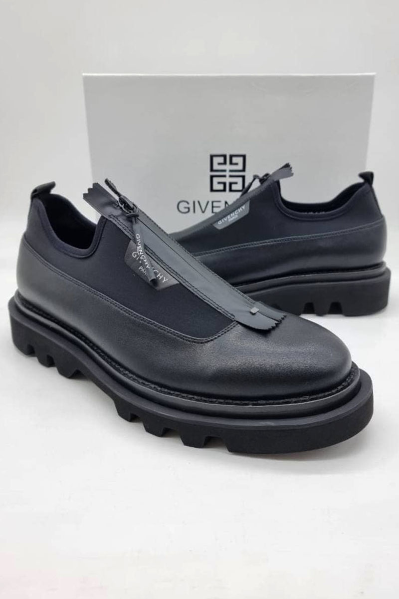 Givenchy Мужские кожаные ботинки чёрного цвета
