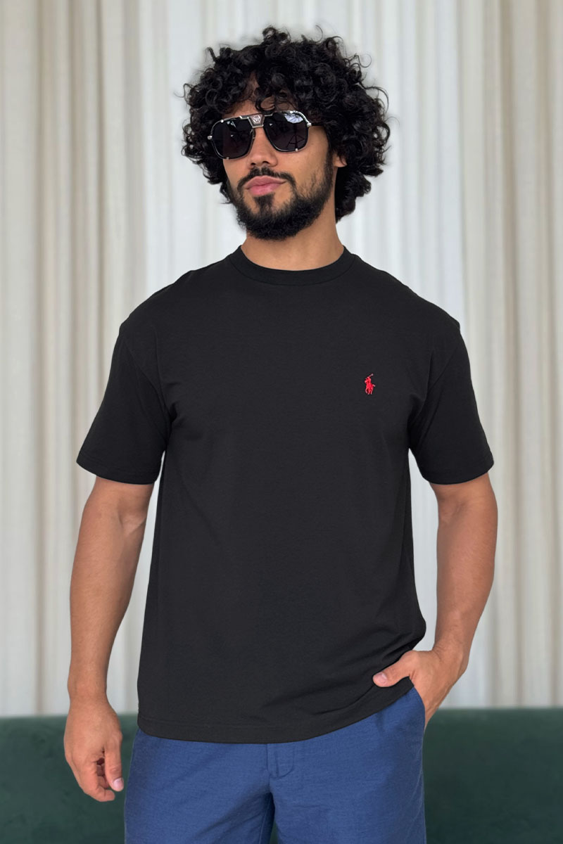 Polo Ralph Lauren Мужская чёрная футболка 